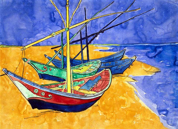 Van Gogh Boats at Saintes